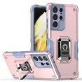 thumbnail image 1 of SaniMore for Samsung Galaxy S21 Ultra Case, Galaxy S21 Ultra Case with Kickstand Armor Magnetic Ring Rugged Protective Military Grade Shockproof Case for Galaxy S21 Ultra 6.8" 2021, Rosegold, 1 of 10