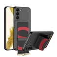 thumbnail image 1 of SaniMore for Samsung Galaxy S22 6.1" 2022 Case with TPU Wrist Strap [Kickstand] [Wireless Charging] Anti-fall Shockproof PU Leather Skin Wear-resistant Stylish Cover for Galaxy S22, Black, 1 of 9