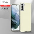 thumbnail image 1 of SaniMore for Samsung Galaxy S22 6.1" 2022 Csae, Ultra-thin Lightweight Case with Frosted Skin Rugged Wear-resistant PC Backplane Drop-proof Lens All-inlusive Case for Samsung Galaxy S22, White, 1 of 10