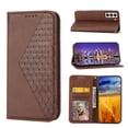thumbnail image 1 of SaniMore for Samsung Galaxy S22 PU Leather Case RFID Blocking, Magnetic Closure Flip Wallet Cover with Wrist Strap Card Slot & Multi-Angle Kickstand All-Inclusive Protective Shell, Brown, 1 of 10