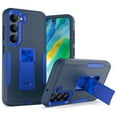 thumbnail image 1 of SaniMore for Samsung Galaxy S22 Plus 6.6" 2022 Case, Hidden Bracket Magnetic Car Holder Dust Cover 3-layer Heavy Duty Protective Rugged Anti-fall Shock Absorption Cover For Galaxy S22 Plus, Darkblue, 1 of 7