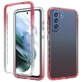 thumbnail image 1 of SaniMore for Samsung Galaxy S22 Plus 6.6" 2022 Case, Ultra-clear Rugged Anti-yellow PC Backplane Gradient TPU Bumper Wireless Charging Shockproof 2-layer Lightweiht Slim Case For Galaxy S22 Plus, Red, 1 of 6