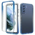 thumbnail image 1 of SaniMore for Samsung Galaxy S22 Plus 6.6" 2022 Case, Ultra-clear Rugged Anti-yellow PC Backplane Gradient TPU Bumper Wireless Charging Shockproof 2-layer Lightweiht Slim Case For Galaxy S22 Plus, Blue, 1 of 6