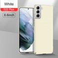thumbnail image 1 of SaniMore for Samsung Galaxy S22 Plus 6.6" 2022 Csae, Ultra-thin Lightweight Case with Frosted Skin Rugged Wear-resistant PC Backplane Drop-proof Lens All-inlusive Case for Galaxy S22 Plus, White, 1 of 10