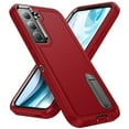 thumbnail image 1 of SaniMore for Samsung Galaxy S22 Plus 6.6" 2022 Hybird Case, Rugged PC Back Shockproof TPU Shell Metal Hidden Kicksatnd Drop Resistant Anti-slip Heavy Duty Protective Case for Galaxy S22 Plus, Red/Blac, 1 of 8