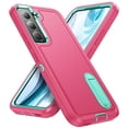 thumbnail image 1 of SaniMore for Samsung Galaxy S22 Plus 6.6" 2022 Hybird Case, Rugged PC Back Shockproof TPU Shell Metal Hidden Kicksatnd Drop Resistant Anti-slip Heavy Duty Protective Case for Galaxy S22 Plus, 
Rose/Mi, 1 of 8