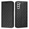 thumbnail image 1 of SaniMore for Samsung Galaxy S22 Plus Magnetic Flip Wallet Embossing Case, Premium PU Leather Case with 2 Card Slots & Multi-Angle Kickstand Full Body Protective Case for Ladies Men, Black, 1 of 7
