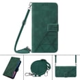 thumbnail image 1 of SaniMore for Samsung Galaxy S22 Plus PU Leather Case, Magnetic Closure Flip Wallet Cover Built-in Card Slot & Multi-View Kickstand Detachable Shoulder Strap Full Body Protective Shell, Darkgreen, 1 of 8