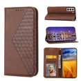 thumbnail image 1 of SaniMore for Samsung Galaxy S22 Plus PU Leather Case RFID Blocking, Magnetic Closure Flip Wallet Cover with Wrist Strap Card Slot & Multi-Angle Kickstand All-Inclusive Protective Shell, Brown, 1 of 10