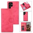 thumbnail image 1 of SaniMore for Samsung Galaxy S22 Ultra 6.8" 2022 Case, Flip Folio PU Leather Wallet Cover with Detachable Shell Wrist Strap Kickstand Card Slots Business Shockproof Case with Magnetic Clasp, Rose, 1 of 8