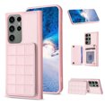 thumbnail image 1 of SaniMore for Samsung Galaxy S22 Ultra (6.8" 2022) Case, Flip PU Leather Diamond-Shaped with Built-in Card Slots, Kickstand and Shockproof Anti-drop Phone Case for S22 Ultra Wallet Shell, Pink, 1 of 7
