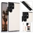 thumbnail image 1 of SaniMore for Samsung Galaxy S22 Ultra 6.8" 2022 Case with Flip Wallet Credit Card Holder, PU Premium Leather Magnetic Clasp Kickstand Heavy Duty Shockproof Anti-drop Cover for Galaxy S22 Ultra, White, 1 of 9