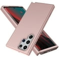 thumbnail image 1 of SaniMore for Samsung Galaxy S22 Ultra 6.8" 2022 Case, Hybird Tri-layer Heavy Duty Protecetive Slim Silicone Shockproof Shell [Soft Anti-Scratch  Anti-Fingerprint] [Military-Grade Drop Tested],Rosegold, 1 of 6
