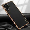 thumbnail image 1 of SaniMore for Samsung Galaxy S22 Ultra (6.8" 2022) Case, PU Leather Skin & Metal Bumper Shockproof PC Backplane, Wireless Charging Slim Magnetic Vintage Shell, Anti-drop Anti-scratch Cover, Black, 1 of 10