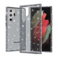thumbnail image 1 of SaniMore for Samsung Galaxy S22 Ultra 6.8" Lightweight Glitter Case, Rugged Clear PC Back [Not Yellowing Technology] Full Body Protective Case for Samsung S22 Ultra Women Ladies Girls, Gray, 1 of 8