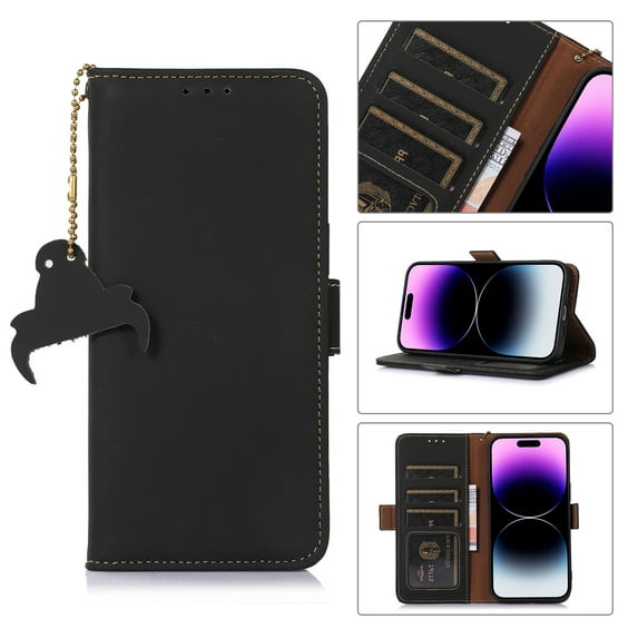 SaniMore for Samsung Galaxy S22 Ultra 6.8" Magnetic Flip Wallet Case, PU Leather Case with Card Slot & Multi-Angle Kickstand Shockproof Protective Case for Samsung S22 Ultra Women Men, Black