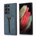 thumbnail image 1 of SaniMore for Samsung Galaxy S22 Ultra 6.8" Wallet Case, Premium Vintage PU Leather Cover with Elastic Card Slot Anti-Scratch Full Body Shockproof Protective Shell for Samsung S22 Ultra, Blue, 1 of 7