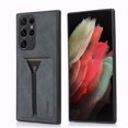 thumbnail image 1 of SaniMore for Samsung Galaxy S22 Ultra 6.8" Wallet Case, Premium Vintage PU Leather Cover with Elastic Card Slot Anti-Scratch Full Body Shockproof Protective Shell for Samsung S22 Ultra, Gray, 1 of 7