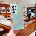 thumbnail image 1 of SaniMore for Samsung Galaxy S22 Ultra Case, [Anti-yellow Transparent Backplane & Glitter Bling Paper] Shockproof Anti-fall Lens Protection Slim Lightweight for Girls Women for S22 Ultra, Silver, 1 of 12