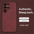 thumbnail image 1 of Elepower for Galaxy S22 Ultra Case, Non-Slip All-inclusive Lens Protection Luxury PU Leather [Thermal Honeycomb Interior] Heavy Duty Protective Cover for S22 Ultra, Winered, 1 of 6