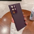 thumbnail image 1 of SaniMore for Samsung Galaxy S22 Ultra Case, Rugged PC Backplane Skin-feel Anti-scratch Camera Protection Full Protective Shockproof Drop Resistant Slim Lightweight Shell for Women Men, Darkpurple, 1 of 8