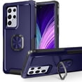 thumbnail image 1 of SaniMore for Samsung Galaxy S22 Ultra Magnetic Case, Rugged PC & TPU Bumpers with Car Mount & Ring Kickstand Heavy Duty Full Body Protective Case for Samsung S22 Ultra Women Men, Blue, 1 of 8