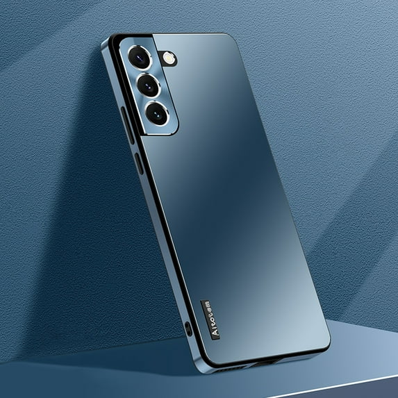 SaniMore for Samsung Galaxy S22 Ultra-Thin Camera Protection Case, Upgrade Matte Back Panel Anti-Fingerprint Shockproof Heavy Duty Protective Case for Samsung S22 Women Men, Darkblue