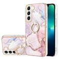 thumbnail image 1 of SaniMore for Samsung Galaxy S23 2023 Case with 360 Degree Rotating Metal Ring Shockproof TPU Backplane Marble Pattern Luxury Fashion Anti-drop Cover For Samsung Galaxy S23, Rosegold, 1 of 4