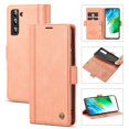 thumbnail image 1 of SaniMore for Samsung Galaxy S23 2023 Case, PU Leather Magnetic Flip Folio Shell with Card Holders RFID Blocking Kickstand Shockproof TPU Magnetic Closure Business Cover For Galaxy S23, Rosegold, 1 of 9