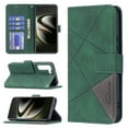 thumbnail image 1 of SaniMore for Samsung Galaxy S23 (6.1" 2023) Case, PU Leather Magnetic Clsap Adjustable Flip Stand Card Slots & Cash Pocket Shockproof TPU Shell Business Vintage Wallet Cover, Green, 1 of 6