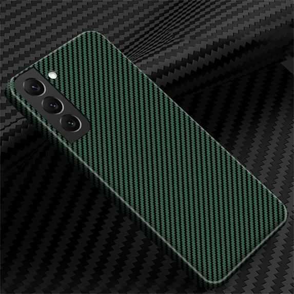 SaniMore for Samsung Galaxy S23 6.1" 2023 Case, Slim Carbon Fiber Support Wireless Charging Shockproof Anti-drop Lens All-inclusive Heavy Duty Protective Anti-fingerprint Magnetic Case, Green