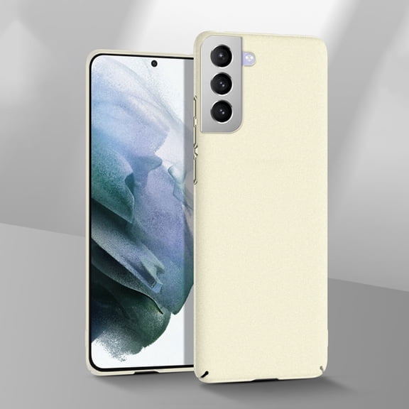 SaniMore for Samsung Galaxy S23 6.1" 2023 Case, Ultra-thin Lightweight Case with Frosted Skin Wear-resistant PC Backplane Drop-proof Lens All-inlusive Case for Samsung Galaxy S23, White