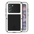 thumbnail image 1 of SaniMore for Samsung Galaxy S23 6.1" Case, Rugged Metal Armor Shockproof Cover Built-in Screen Protector Heavy Duty Protective Cover with Waterproof Dustproof for Samsung S23, White, 1 of 7