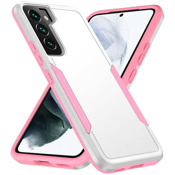 SaniMore for Samsung Galaxy S23 6.1" Case, Rugged PC Back & TPU Bumpers Mangetic Cover with Wireless Charging Military Grade Drop Protective Shell for Samsung S23, White