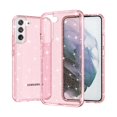 thumbnail image 1 of SaniMore for Samsung Galaxy S23 6.1" Case, Rugged PC Lightweight Crystal Clear Glitter [Never-Yellowing] Full Body Protective Cover for Samsung Galaxy S23 Women Ladies Girls, Pink, 1 of 8
