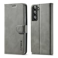 thumbnail image 1 of SaniMore for Samsung Galaxy S23 Case, PU Leather Skin & Soft TPU Inner Shell [Card Holder + Cash Pocket + Flip Kickstand] Magnetic Closure Protective Wallet Cover For Samsung Galaxy S23, Gray, 1 of 10
