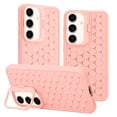 thumbnail image 1 of SaniMore for Samsung Galaxy S23 FE Case, [Dissipate Heat] Camera Protection Foldable Bracket Stand Shell with Wireless Charging Shockproof Bumper Drop Resistant, Pink, 1 of 7