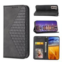 SaniMore for Samsung Galaxy S23 PU Leather Case RFID Blocking, Magnetic Closure Flip Wallet Cover with Wrist Strap Card Slot & Multi-Angle Kickstand All-Inclusive Protective Shell, Black