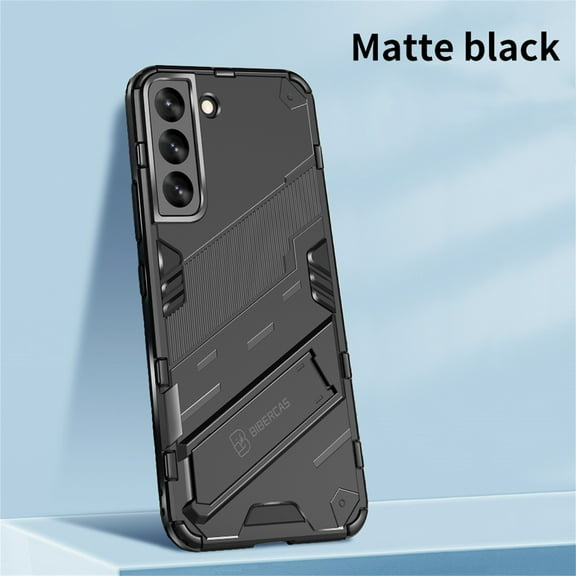 SaniMore for Samsung Galaxy S23 Plus 6.6" 2023 Armor Protective Cover Rugged PC Backplane with Hidden Kickstand Anti-fall Drop Resisitant Shockproof [Light & Thin] Hybird Case For S23 Plus, Black