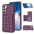 thumbnail image 1 of SaniMore for Samsung Galaxy S23 Plus (6.6" 2023) Case, Flip PU Leather Diamond-Shaped with Built-in Card Slots, Kickstand and Shockproof Anti-drop Phone Case for S23 Plus Wallet Shell, Darkpurple, 1 of 7