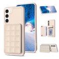 thumbnail image 1 of SaniMore for Samsung Galaxy S23 Plus (6.6" 2023) Case, Flip PU Leather Diamond-Shaped with Built-in Card Slots, Kickstand and Shockproof Anti-drop Phone Case for S23 Plus Wallet Shell, Beige, 1 of 7