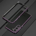thumbnail image 1 of SaniMore for Samsung Galaxy S23 Plus 6.6" 2023 Metal Bumper Frame + Lens Protector Heavy Duty Protectiive Anti-shock Drop Resistant Ultra-thin Design for Women Men, Light Purple, 1 of 5