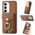 thumbnail image 1 of SaniMore for Samsung Galaxy S23 Plus (6.6" 2023) Wallet Case, Flip Cash Pocket 360° Rotating Metal Holder Kickstand PU Leather Shockproof TPU Card Slots Magnetic Car Mount Wear-resistant Shell, Brown, 1 of 15