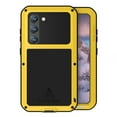 thumbnail image 1 of SaniMore for Samsung Galaxy S23 Plus 6.6" Case, Rugged Metal Armor Shockproof Cover Built-in Screen Protector Heavy Duty Protective Cover with Waterproof Dustproof for Samsung S23 Plus, Yellow, 1 of 7