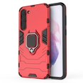 thumbnail image 1 of SaniMore for Samsung Galaxy S23 Plus Case, Anti-Fall Shock Absorption Rugged PC Backplane Cover with Metal Folding Ring Bracket Military Grade Shockproof Protective Shell for Samsung S23 Plus, Red, 1 of 8