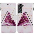 thumbnail image 1 of SaniMore for Samsung Galaxy S23 Plus Case, Anti-Fall Shock Protection Magnetic Wallet Cover for Samsung S23 Plus with Hand Strap [Card Holder & Kickstand] PU Leather Painted Pattern, Tricolor Marble, 1 of 7