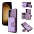 thumbnail image 1 of SaniMore for Samsung Galaxy S23 Plus Case, Magnetic Wallet Case with Shoulder & Wrist Strap for Women/Girls, PU Leather Card Holder Flip Kickstand Cover for Samsung Galaxy S23 Plus 5G, Purple, 1 of 8