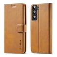 thumbnail image 1 of SaniMore for Samsung Galaxy S23 Plus Case, PU Leather Skin & Soft TPU Inner Shell [Card Holder + Cash Pocket + Flip Kickstand] Magnetic Closure Protective Wallet Cover For Galaxy S23 Plus, Yellow, 1 of 10