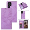 thumbnail image 1 of SaniMore for Samsung Galaxy S23 Ultra 6.8" 2023 Case, Flip Folio PU Leather Wallet Cover with Detachable Shell Wrist Strap Kickstand Card Slots Business Shockproof Case with Magnetic Clasp, Purple, 1 of 8
