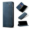 thumbnail image 1 of SaniMore Samsung Galaxy S23 Ultra (6.8" 2023) Wallet Case, Cowboy Skin [Wear-resistat Durable] Card Slots Cash Pocket Kickstand 360° All-around Protective Business Shell [Shoxkproof Anti-drop] - Blue, 1 of 6